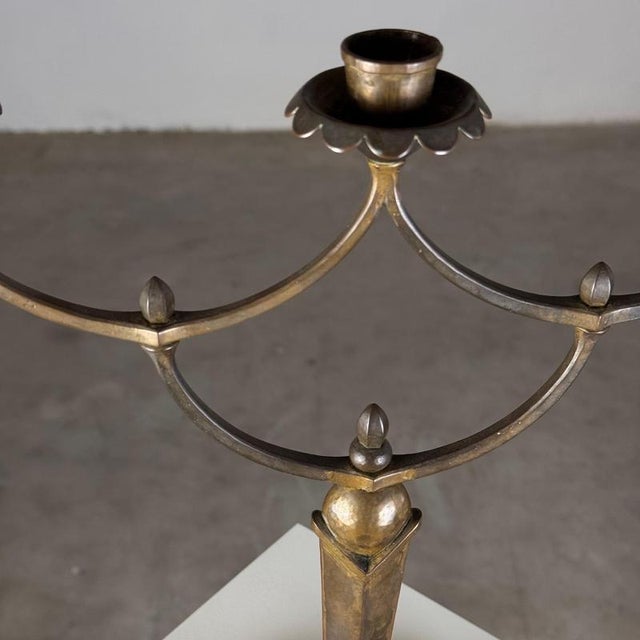 Secessionist Four-Candle Candelabra, Vienna, 1900s For Sale - Image 12 of 18