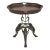 Clawfoot Iron Base Occasional Table W. Leather Top For Sale