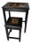 Vintage Hand Carved Wood Nesting Tables Asian Relief Accent Side Tables For Sale