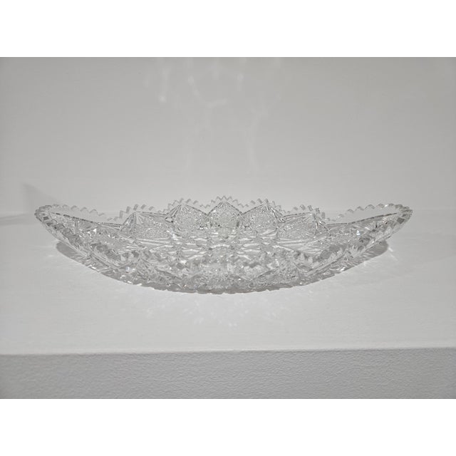 1920s Crystal Bowl with Star Motif, 1920s For Sale - Image 5 of 12