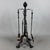Vintage Wrought Iron Fireplace Set Floor Lamp with Tools, 1940s For Sale - Image 10 of 10