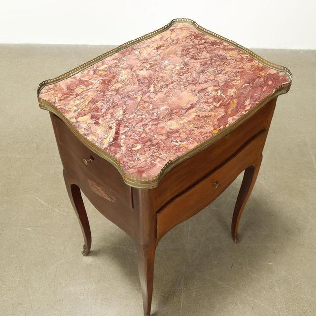 Brown Mahogany Side Table, France, Early 20th Century For Sale - Image 8 of 10