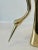 Brass Pair Brass Crane Sculptures, 1960s. For Sale - Image 8 of 12