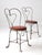 Metal Vintage 1960s Simpson Bosworth Heart Back Ice Cream Parlor Dinette Set For Sale - Image 7 of 18