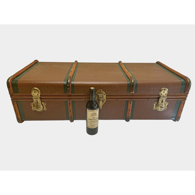 Mid-Century Modern Large Trunk by Leder Schüler Hamburg, 1960s For Sale - Image 3 of 18