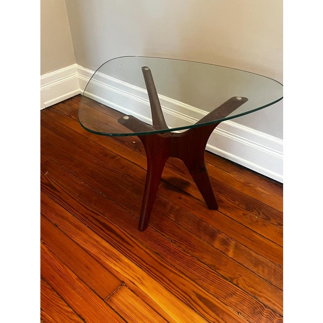 1960s Mid Century Attributed to Adrian Pearsall Walnut Jacks Side Tables - Pair For Sale In Cincinnati - Image 6 of 11