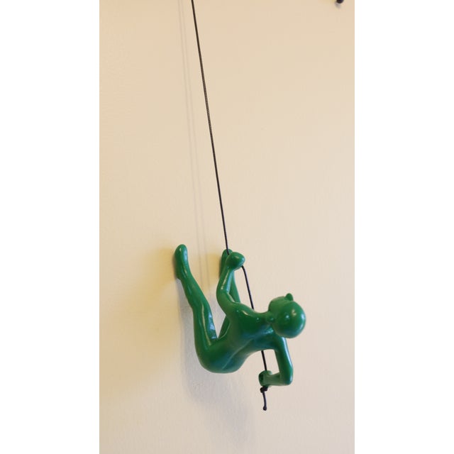 Green Climbing Man Wall Art For Sale - Image 4 of 6