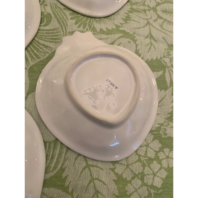 Mid 20th Century Vintage Italian Strawberry Dessert or Berry Bowls Set of 6 For Sale - Image 5 of 12