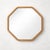 Gold Vintage Oak Octagonal Wall Mirror For Sale - Image 8 of 8