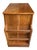 A charming vintage telephone table by Lane Altavista, crafted in warm golden oak and showcasing a striking sunburst...