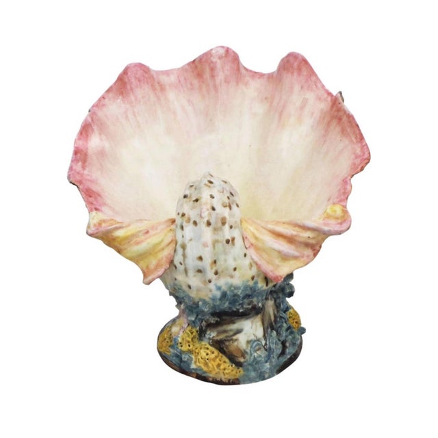 English Majolica Shell Butter Pat Wedgwood, Circa 1880 For Sale In Austin - Image 6 of 12