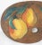 We are selling this charming folky painting. This simple painting of a pair of pears is painted in oil on an old Artist's...