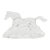 Apollon Troika Galloping Horse in Clear Crystal for Baccarat, 1996 For Sale