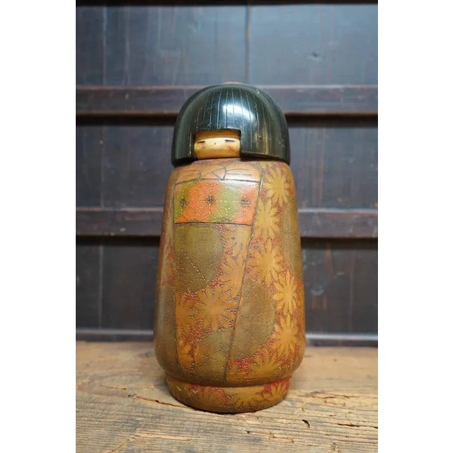 Vintage Sosaku Kokeshi by Inosuke Kobayashi, Japan, 1960s For Sale - Image 9 of 12