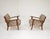 Mid-Century Modern Wooden and Floral Fabric Armchairs, 1960s, Set of 2 For Sale - Image 6 of 14