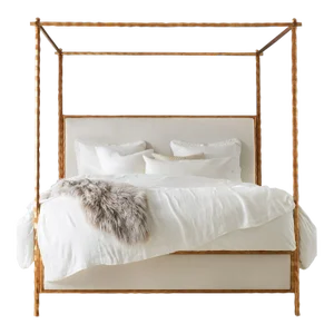 Modern History Organic Bed - Gold Leaf - Queen