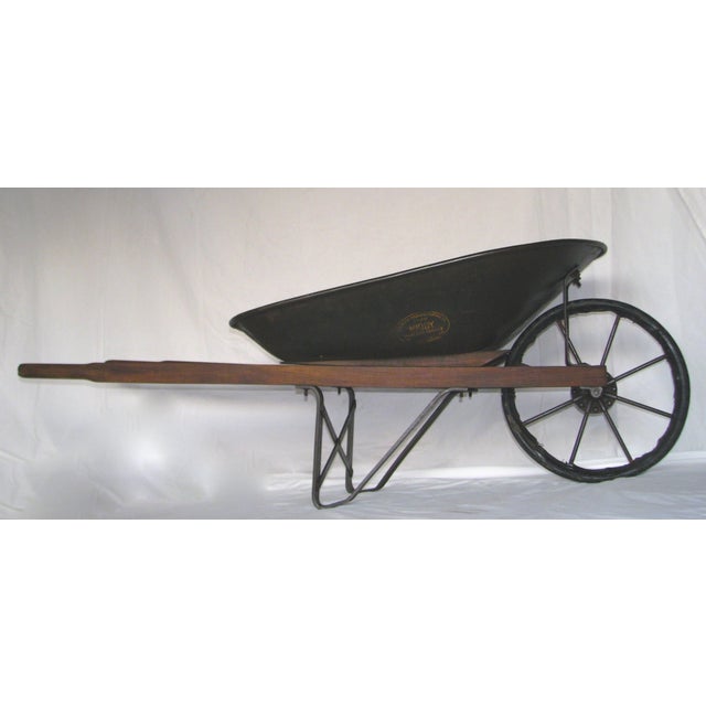 Antique Jackson Manufacturing Iron Wheelbarrow Chairish