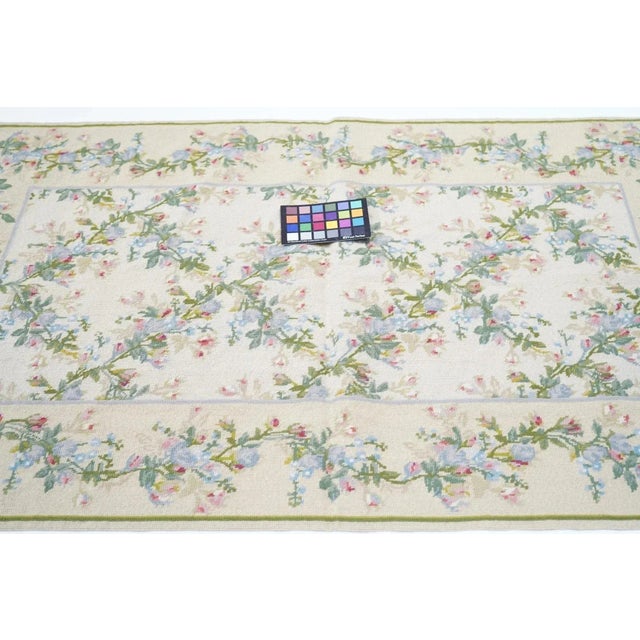 French Aubusson Design Rug 3' X 5' For Sale - Image 9 of 10