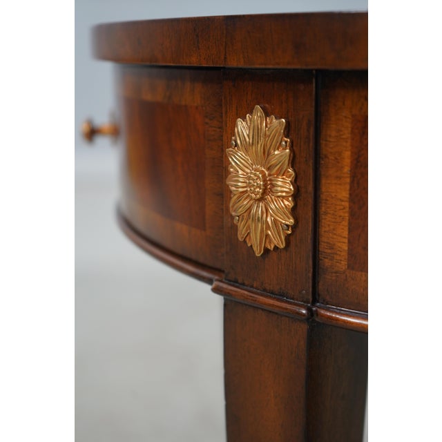 Maitland Smith Mahogany Inlaid Occasional Table For Sale - Image 11 of 17