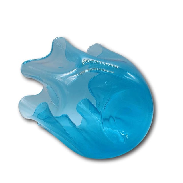 Fazzoletto Vase in Murano Glass by Fulvio Bianconi for Venini, Italy, 2003 For Sale - Image 3 of 8