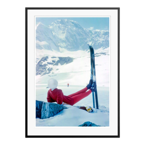 Toni Frissell 'Haute Route Repose' Archival Pigment Print Framed in Black