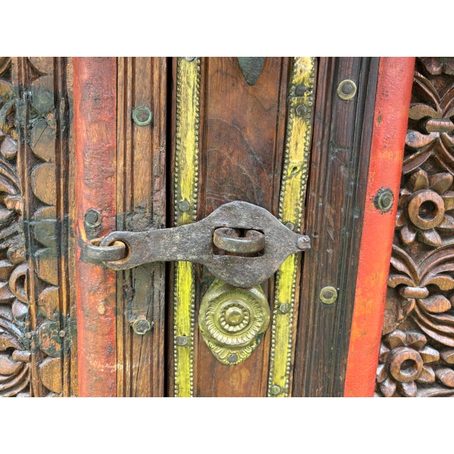 Antique Indian Dowry Wedding Chest, Bar, Cabinet, 19th Century For Sale - Image 10 of 17