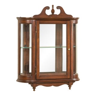 Melinda Wall Curio, Dark Brown For Sale