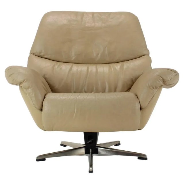 Large Scandinavian Adjustable Leather Armchair by Peem, 1970s For Sale - Image 13 of 13