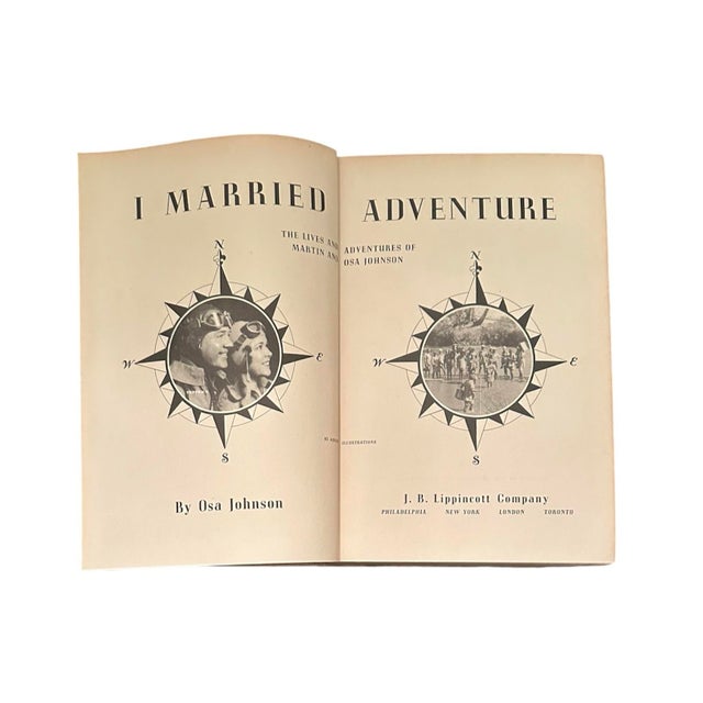 Vintage First Edition Four Years in Paradise & I Married Adventure Books by Osa Johnson,, a Pair For Sale - Image 11 of 12