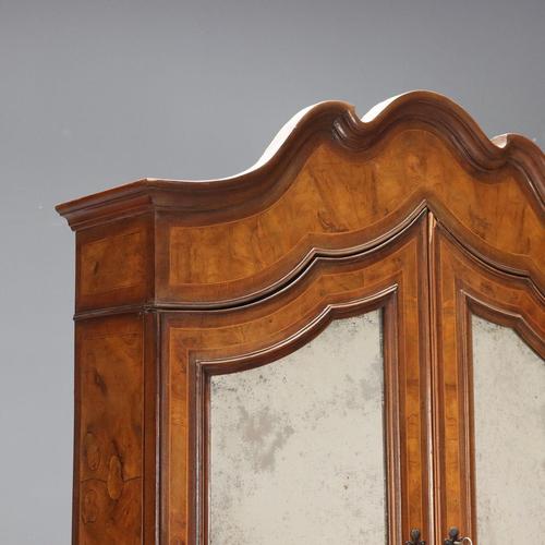 Antique Italian Trumeau in Walnut For Sale - Image 4 of 14
