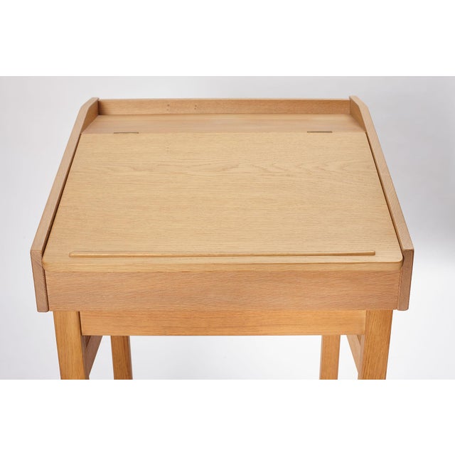 Wood Oak Secretary Desk, Denmark, 1960s For Sale - Image 7 of 17