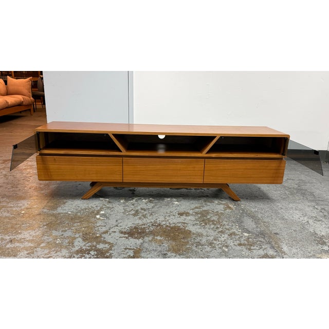 Alan Soria for Vig Furniture Nova Domus Soria Walnut Media Stand For Sale - Image 4 of 12