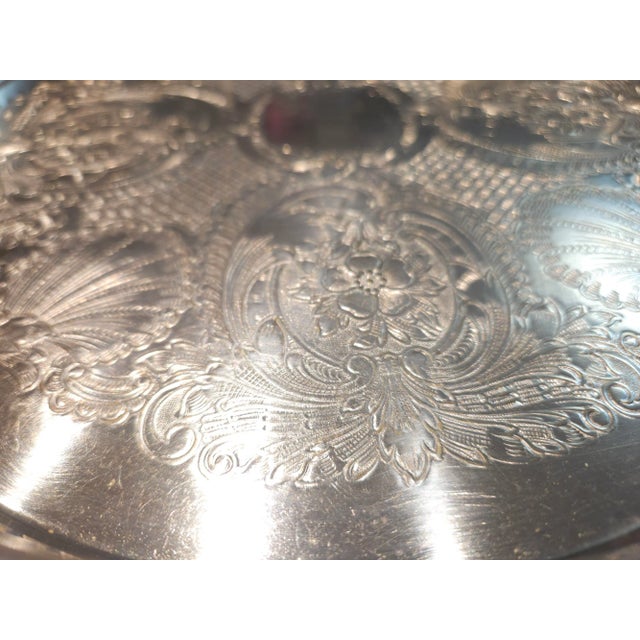 1930s Vintage W.M.W. Rogers Silverplate Tray For Sale - Image 5 of 12