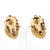 2020s 15mm Mabe Pearl & Diamond 14k Gold Retro Era Lever Back Earrings, Pair For Sale - Image 5 of 7