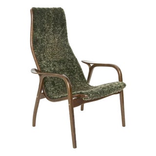 Sheepskin Lamino Lounge Chair by Yngve Ekström for Swedese For Sale