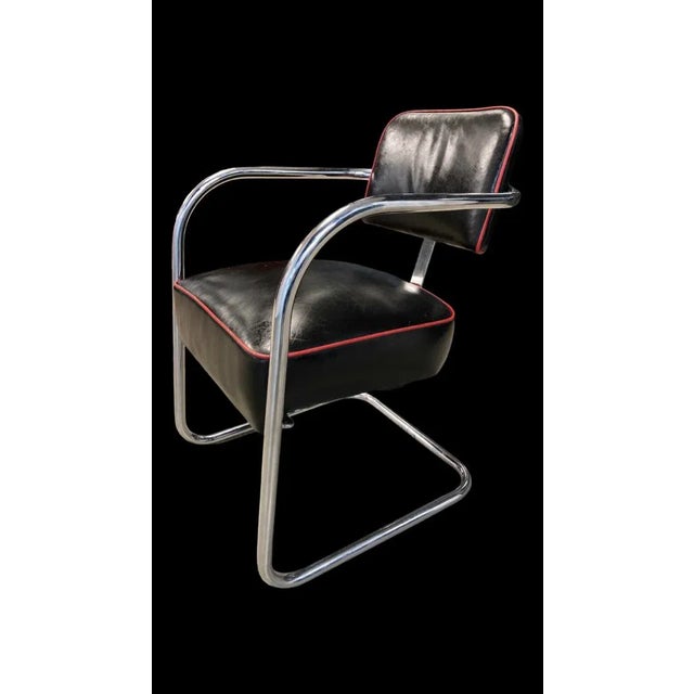 American Art Deco Chrome Cantilever Chair From Royal Metal Circa 1930s For Sale - Image 13 of 13