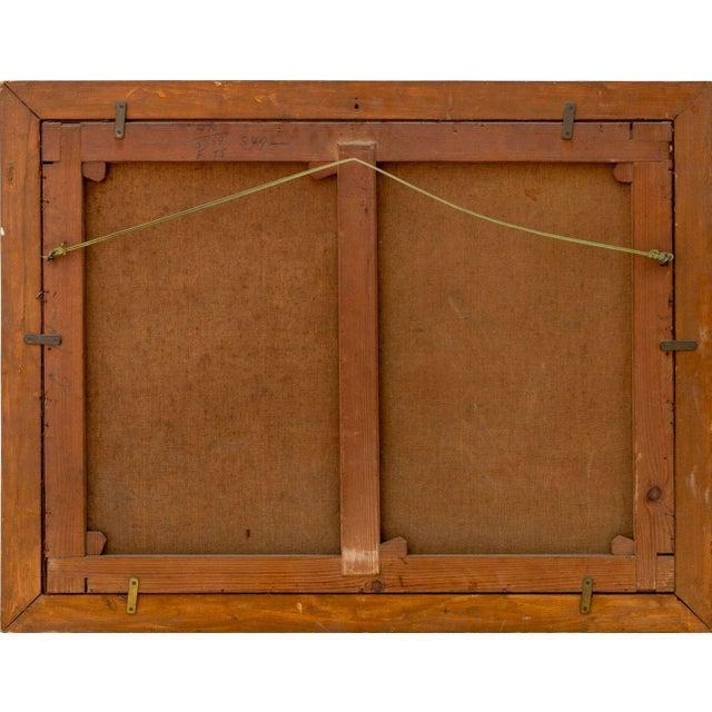 Textile European School Still Life With Fruit Oil, 19th C. For Sale - Image 7 of 7