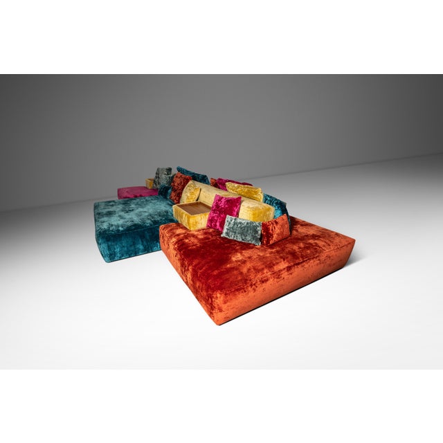 Mid-Century Modern Mid-Century Italian Modern Modular Rainbow Double Sided Sofa / Sectional by Vibieffe, Italy, Circa 2000s For Sale - Image 3 of 12