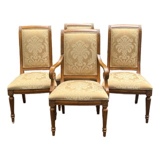 Ethan Allen Townhouse Collection “Addison” French Regency Dining Chairs - Set of 4 For Sale