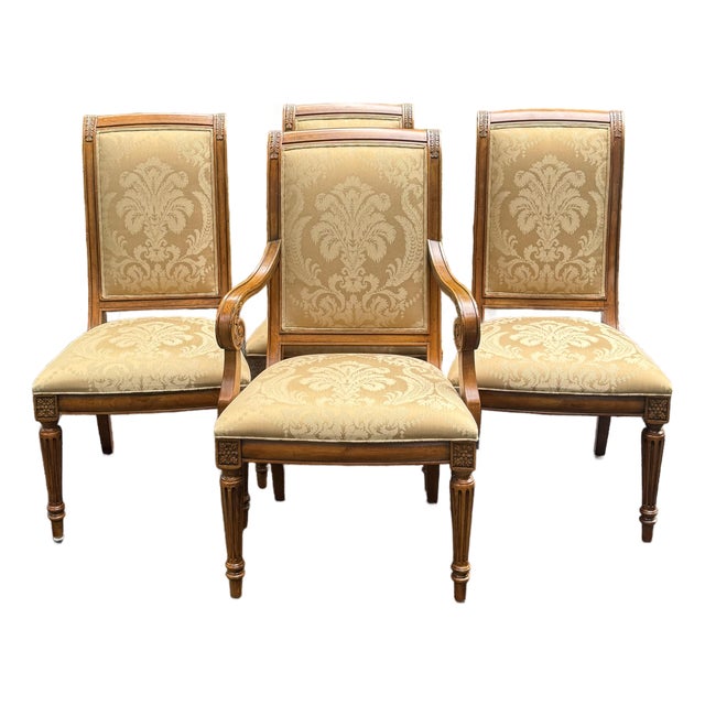Ethan Allen Townhouse Collection “Addison” French Regency Dining Chairs - Set of 4 For Sale