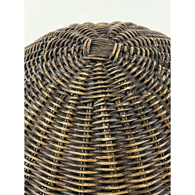 Large Vintage Decorative Wicker Ball For Sale - Image 4 of 9