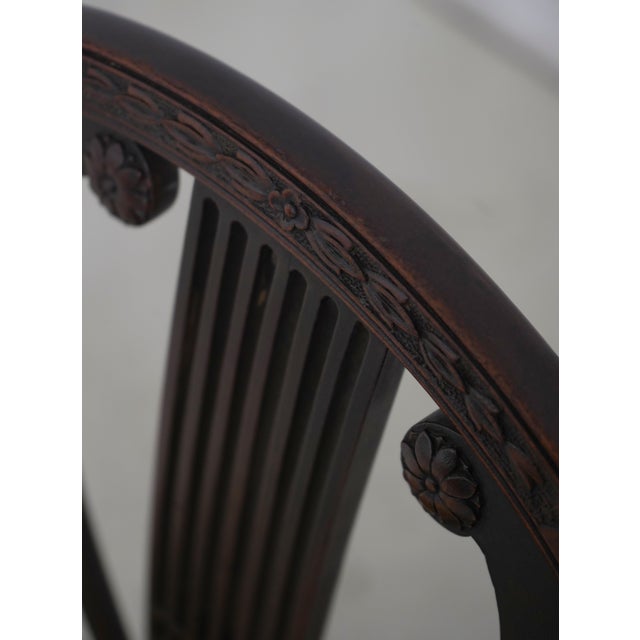 Vintage Mahogany Balloon Back Sheraton Side Chair For Sale - Image 9 of 18