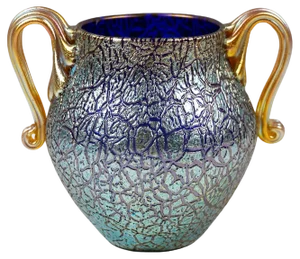 Art Nouveau Vase with 2 Handles from Loetz, Former Austria-Hungary, 1909