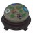 Murano Vintage Ferro & Lazzarini Murano Italy Flower Garden Glass Paperweight With Round Wood Stand For Sale - Image 4 of 12