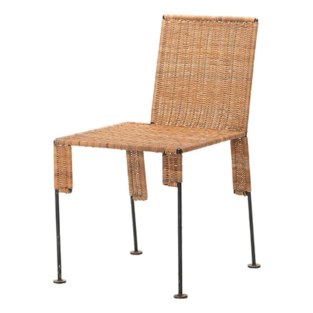 Shaped Oddity Rectangle Chair - Sculptural Wicker Seating For Sale