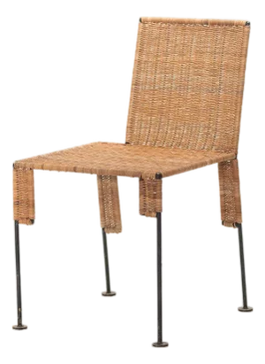 Shaped Oddity Rectangle Chair - Sculptural Wicker Seating