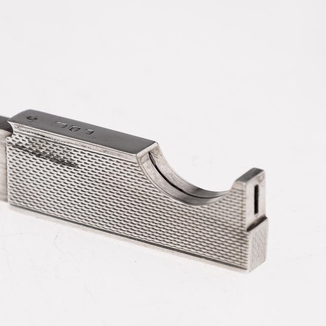 Vintage English Silver Travel Cigar Cutter from Dunhill, 1953 For Sale - Image 3 of 13