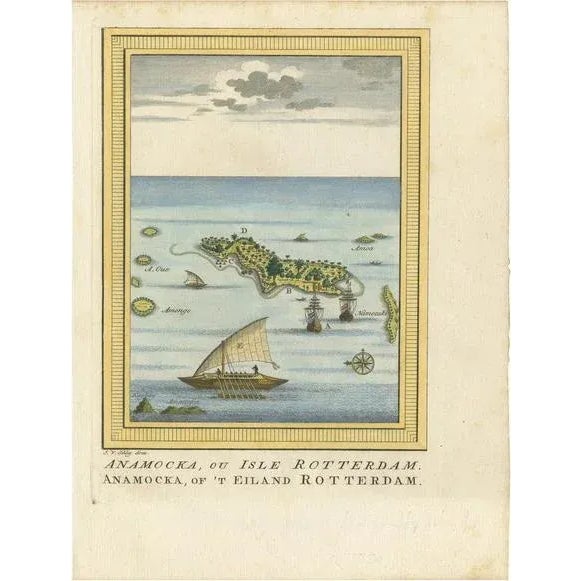 Mid 18th Century Van Schley, Nomuka Island, 1759, Paper For Sale - Image 5 of 5