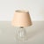 Murano Ribbed Glass and Brass Table Lamp with Pink Lampshade by Barovier, Italy, 1950s For Sale - Image 10 of 13