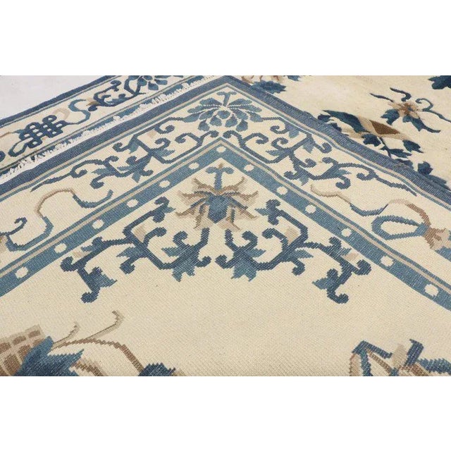 Vintage Chinese Peking Indian Rug, 05'11 X 08'11 For Sale In Dallas - Image 6 of 8